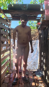 Outdoor Shower Couple