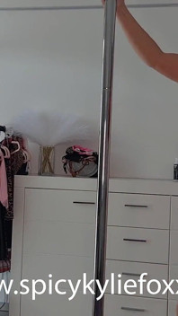 Naked, Wet Pole Dancing