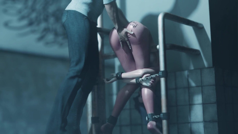 Velvixian 3D: Ada wong bondage in bagno