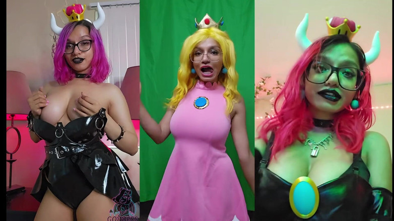 Goddess Rarity: Goddess Rarity Cosplays Sebagai Peach Untuk Berikan Awak Joi