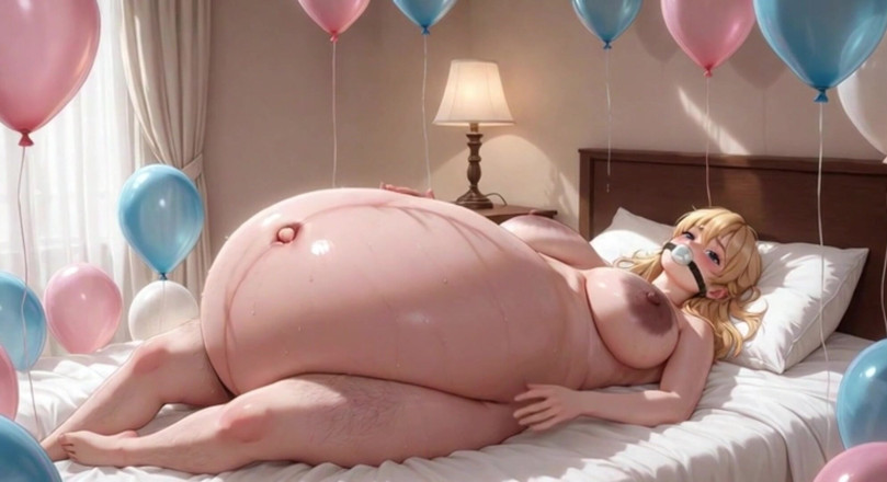 YOUR BEST FANTASY: Gagged Pregnant Woman with Giant Belly - Tied up &amp; Extremely Aroused