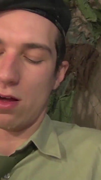 Exclusive video Bareback: Sexy and horny military guys hide to fuck anally