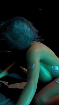 Awek Cyborg berkongkek dubur cowgirl songsang | Cyberpunk 2077 Parodi Lucah