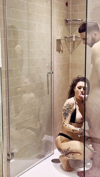 Massage with a Happy Ending in the Shower and Jacuzzi
