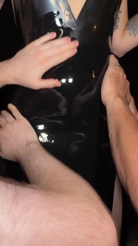 Shining My Big Latex Ass and Breasts!