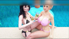 3DXXXTEEN2 Cartoon: Umění podvodního kouření. 3D porno, kreslený sex
