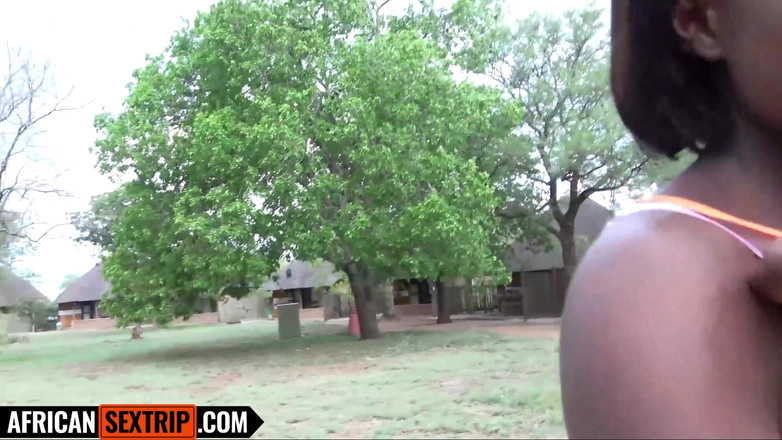 African sex trip: Cute Ebony Girlfriend Gets Ass Fucked and Then Swallows Cum...