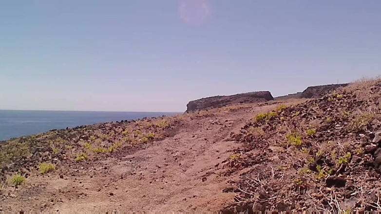 bekycarril: Couple Is Hiking Naked Near the Coast