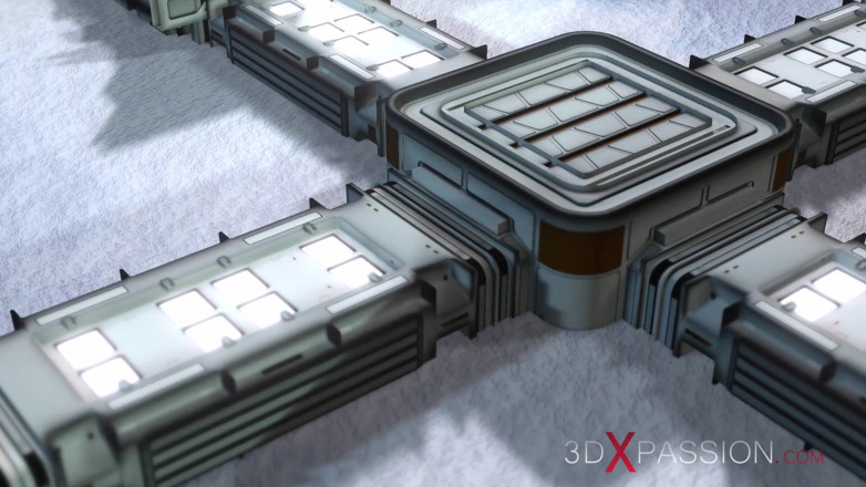 3dxpassion: Une femme de science-fiction Android baise une fille excitée avec...