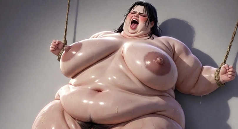 YOUR BEST FANTASY: Culona obesa atada apretada - extremadamente excitada y pidiendo polla