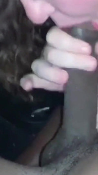 Sucking BBC Back of My Car Moaning and Groaning