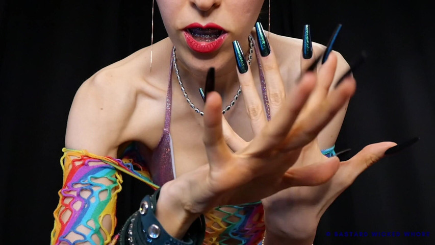 Small Tits and Long Nails to Mesmerize Your Mind (Rebecca Diamante Erotic Femdom)