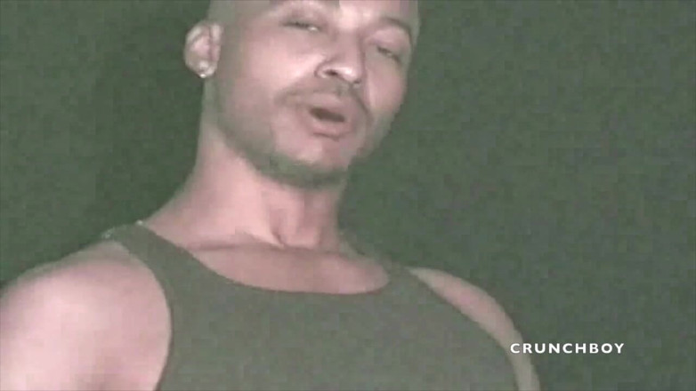 GAY VINTAGE PORN: Muscle straight loves to suck his own cock