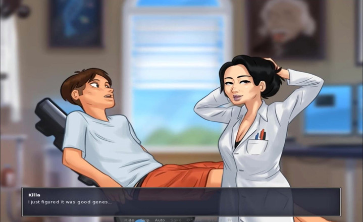 Hentai World: Summertime saga - la donna asiatica si masturba il mio cazzo...
