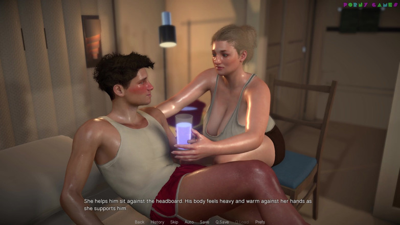 Porny Games: 友好的家庭主妇由白色泡沫 - 丰满的继母照顾她的坚硬继子 9