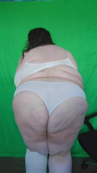 SSBBW Goddess White Panty Try on