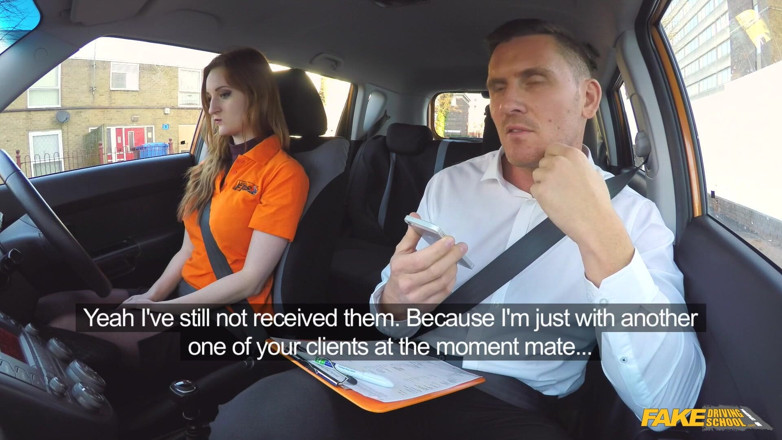 Fake Driving School: Fake Driving School - Kinky Students' Secret: Blowjobs and Creampies for...