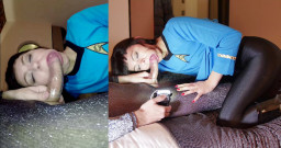Nylon Xtreme: Sonya Durganova v nylonu Star Trek Spock