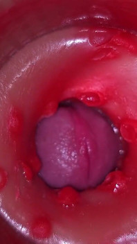 Camera in Vagina, Cervix POV, Creampie