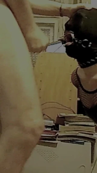 Spiel_maschinerie: Cock Hole Is Open for Customers - Ring Gagged Cock Slut...