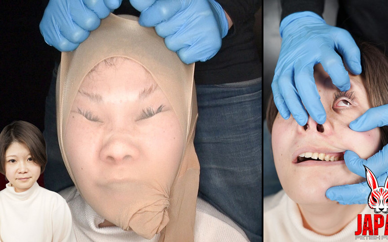 Akane Kamio Lets Her Face Be Manipulated Like Modeling Clay (Japan Fetish Fusion)