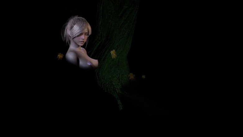 Wraith ward: Two sexy Elves put on an Erotic Lesbian Show