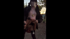 megu2002: 独立训练No22暴露在黄昏时沿路散步