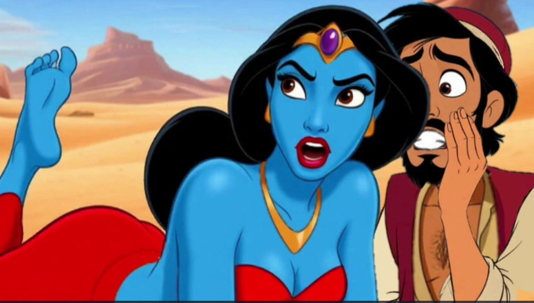 Octopussy Lovers Club: Porno Aladdin: Špinavá touha. Sexy Džin plní Aladdinovo špinavé přání. Karikatura. Dospělá...