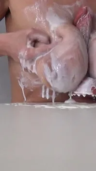 Fucking My Saggy Tits with a Vibrator
