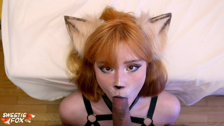 Sweetie Fox: Chłopak jebanie w twarz śliczna laska po zajęciach - twarz ahegao