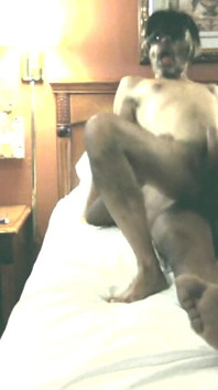 Nypster Sitting on a Big Bareback Black Cock