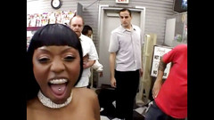 Black Sinner: Sexy ebenová teenagerka tvrdě ošukaná!