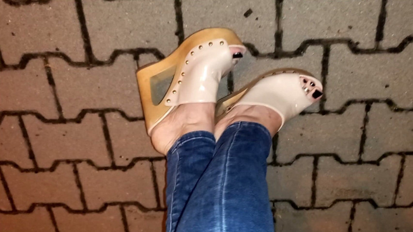 Nude High Heel Wedges (Heelex) Nude High Heel Wedges (Heelex)