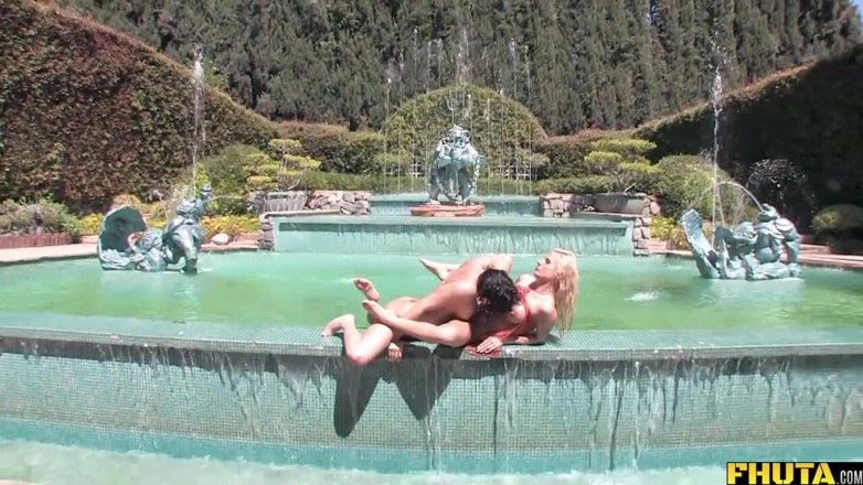FHUTA: Busty blonde Victoria & brunette bombshell Tori Lane pleasuring big dick