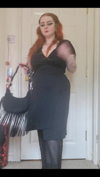 Serving You Morticia Addams Vibes