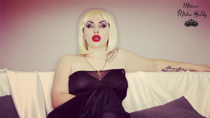 Goddess Misha Goldy: I will make you eat your sperm, but after you...