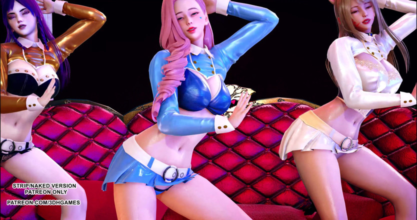 3D-Hentai Games: Sunmi - Lalalay Ahri Seraphine Kaisa danza erotica calda