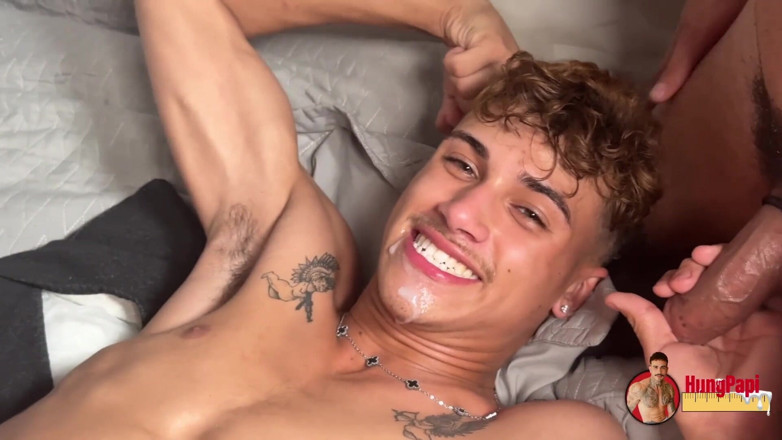Hung Papi: Tiny Twink Má Dvojitý anální Hardcore Gay anální Sex Hung...