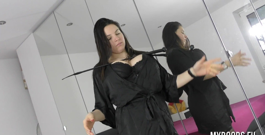 My Boobs: Talia Amanda aynada seksi iç çamaşırlı göğüslerim için ateş ediyor