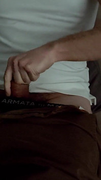 Dad Is Shameless When He's Home Alone and Cums on His Clothes