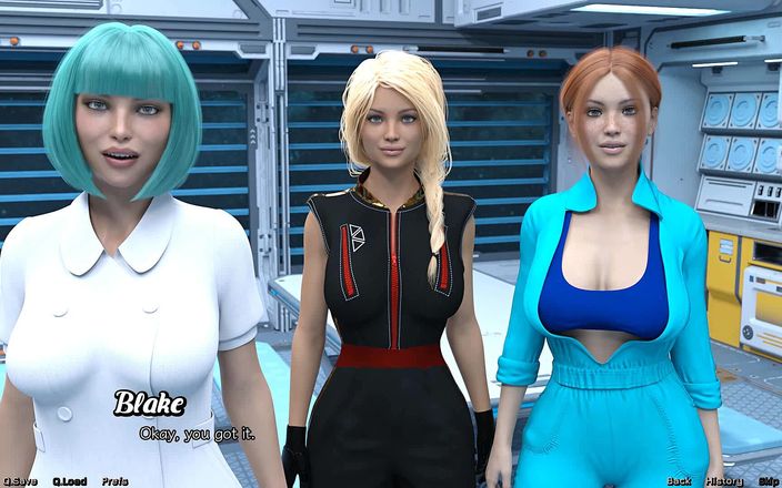 Dirty GamesXxX: Uzayda mahsur kaldı: kızlarla tanışın. Ep.2