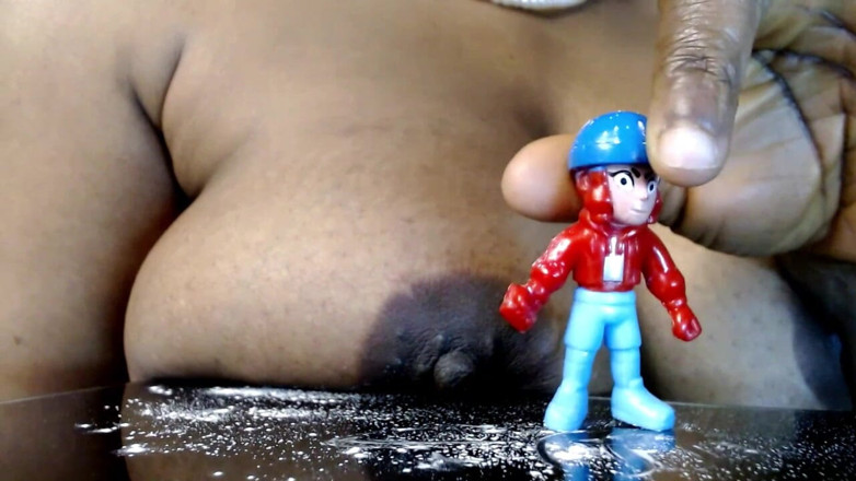 Maeling: Macro Man Clapped with Gigantic Powdered Breasts - One