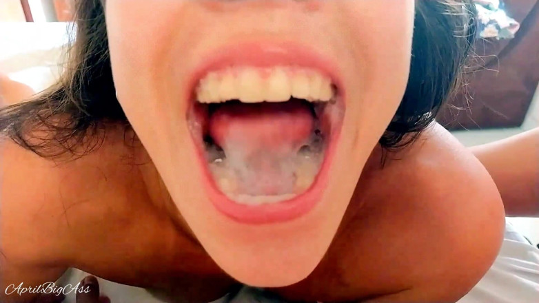 April BigAss: Used mouth deep throat
