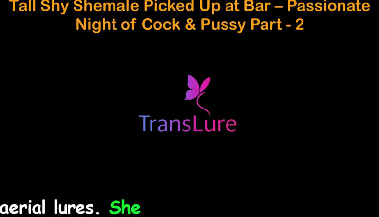 TransLure: Anglická audio sexuální příběh - Vysoká Plachá Shemale vyzvednutá v baru -...