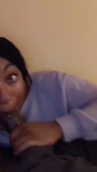 The Happiest Time Is When I Have His Big Black Dick in My Mouth Like and Subscribe Throat Goat