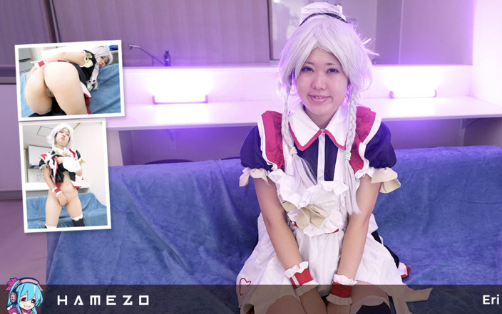 Hamezo: Anime Maid eri Mizuno ทําลายหีเธอด้วยดิลโด้ยาว