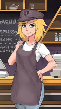 Orzechy laskowe Latte: Blondynka Trans została przyłapana na robieniu nieodpowiednich rzeczy w pracy przez jej szefa Ep 9