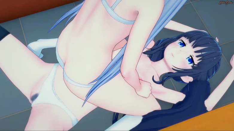 Hentai Smash: Futa Aoba Suzukaze scopa Hifumi Takimot
