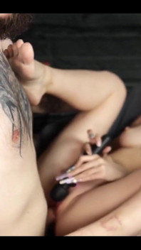 First I Shove His Dick Deep Down My Throat and Then He Fucks Me with All His Might on the Chair Until He Cum on My Face