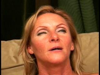 Meet my Pussy: A mature blonde bombshell licks a cock and sucks cum...
